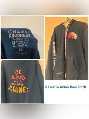 Navy "Be Kind & You Will Shine" Hoodie